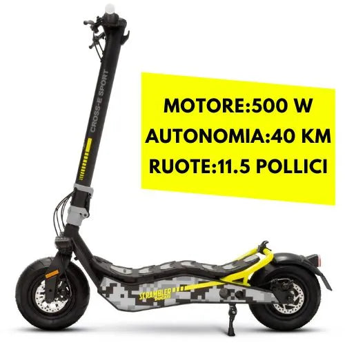 Monopattino Ducati Scrambler Cross E Nero
