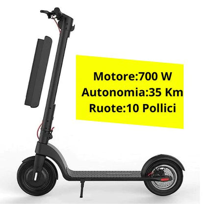Monopattino Super X8 Batteria estraibile Autonomia 35 Km